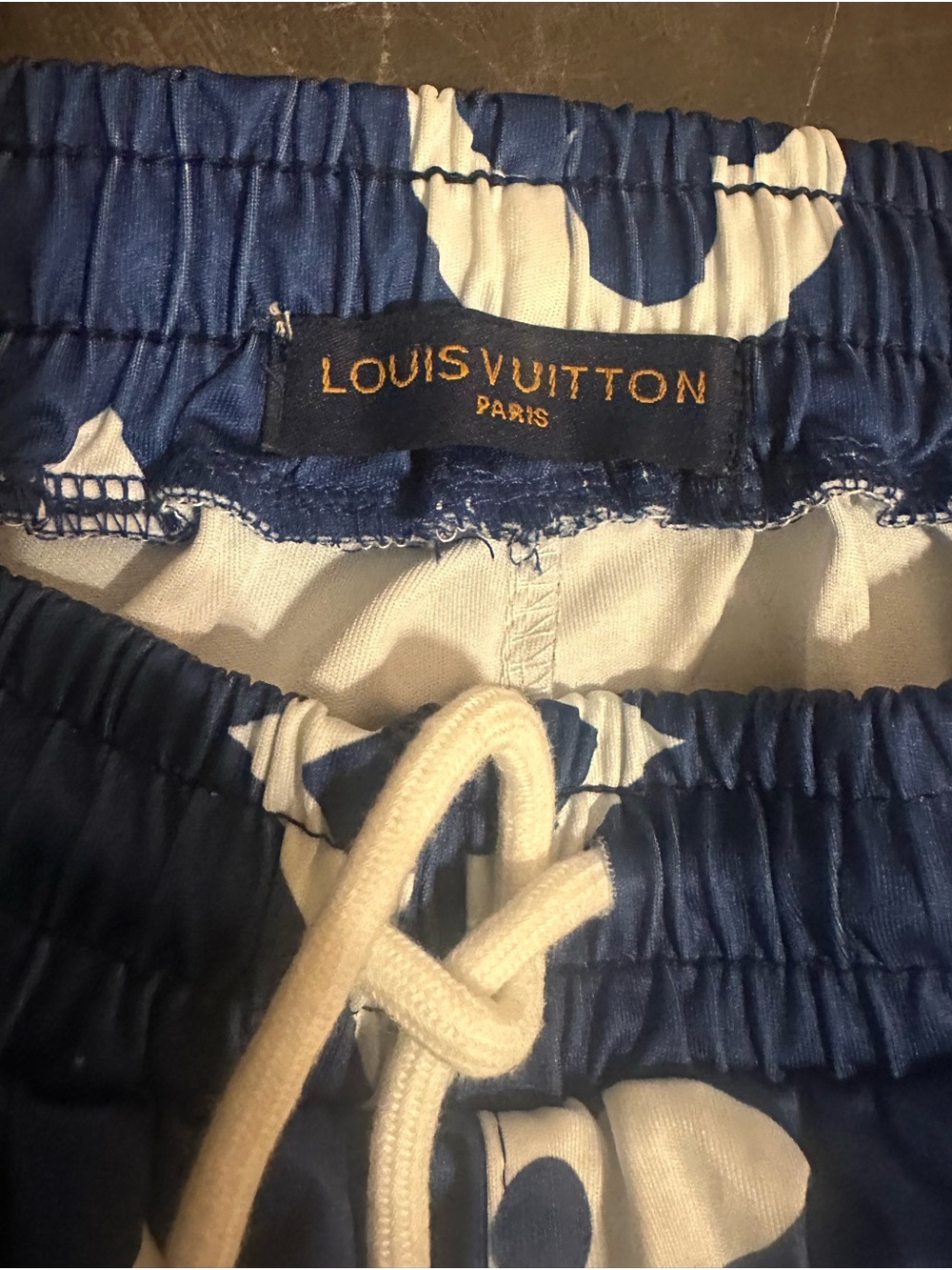 Blue Monogram Track Pants - Picture 2 of 2